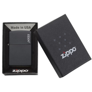 Upaljač ZIPPO Black Matte Logo 