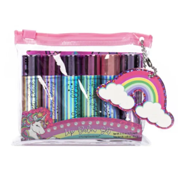 Balzam za usne set 6 BACK TO SCHOOL Rainbow unicorn 